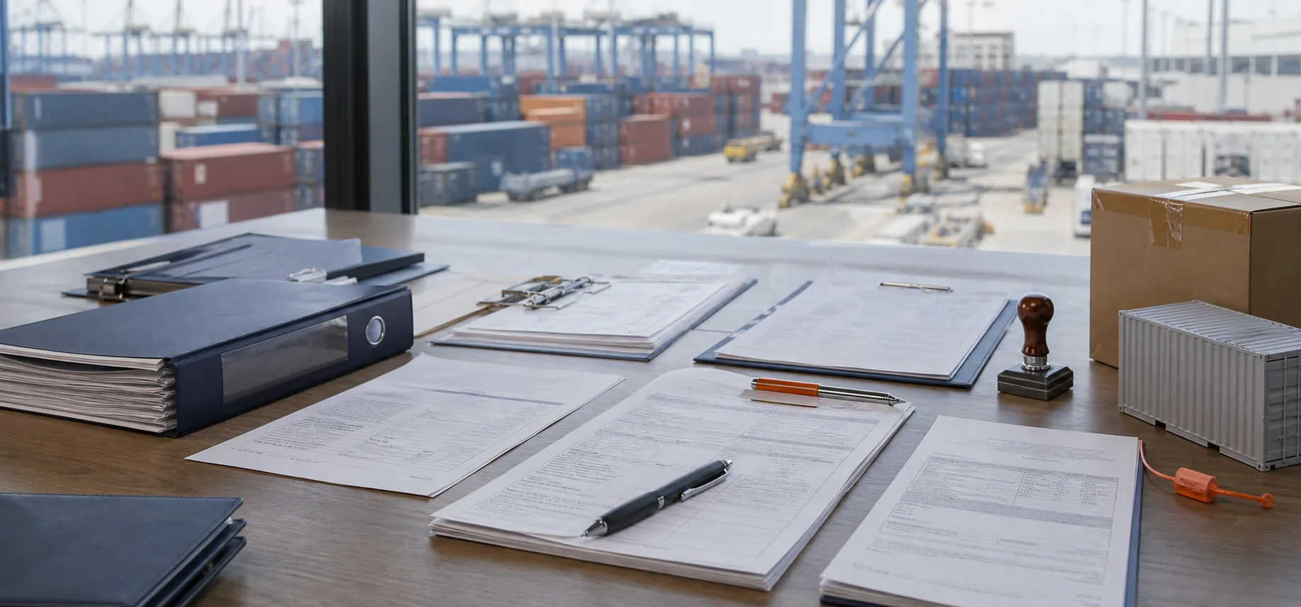 Incoterms et documents import : dossier de transport, connaissement et scelle conteneur